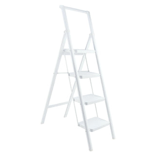 4-Step Folding Step Ladder for Home - Lightweight with Wide Anti-Slip Pedal
