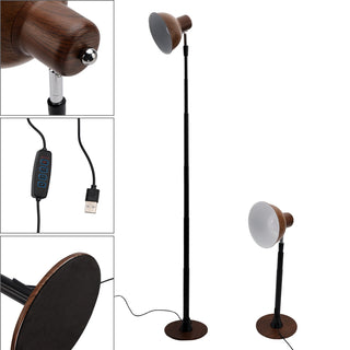 Floor & Table Lamp 2-in-1 - Dimmable LED with 3 Color Temperatures for Living/Office