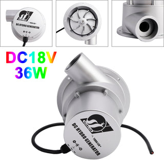 12V Water Flow Turbine Small Hydroelectric Generator DC18V36W/50W for Home Field