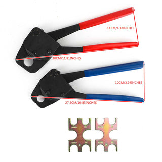 2 Pex Crimper 1/2" And 3/4" Plumbing Crimping Gonogo Set Angle Gauge Tools ComboF