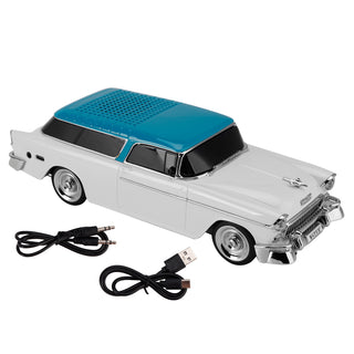 WS-1955 Bluetooth Replica Speaker Retro Speaker Car Design HD Sound TWS FM Radio