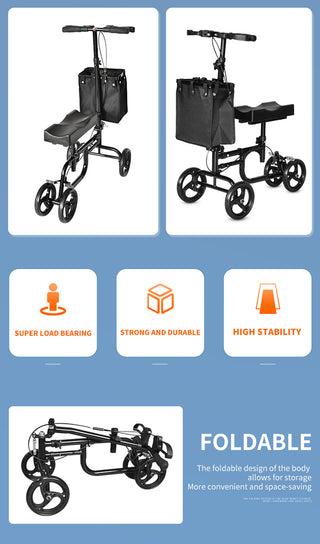 Foldable All-Terrain Knee Walker — Move Freely During Recovery
