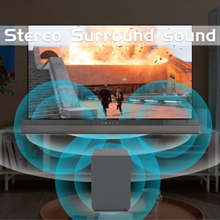 Bluetooth Subwoofer Audio Wireless Home Theater Soundbar Echo Wall Speaker