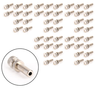 50pcs Misting Nozzles Water Mister Sprinkle For Cooling System 0.012" Quick plug