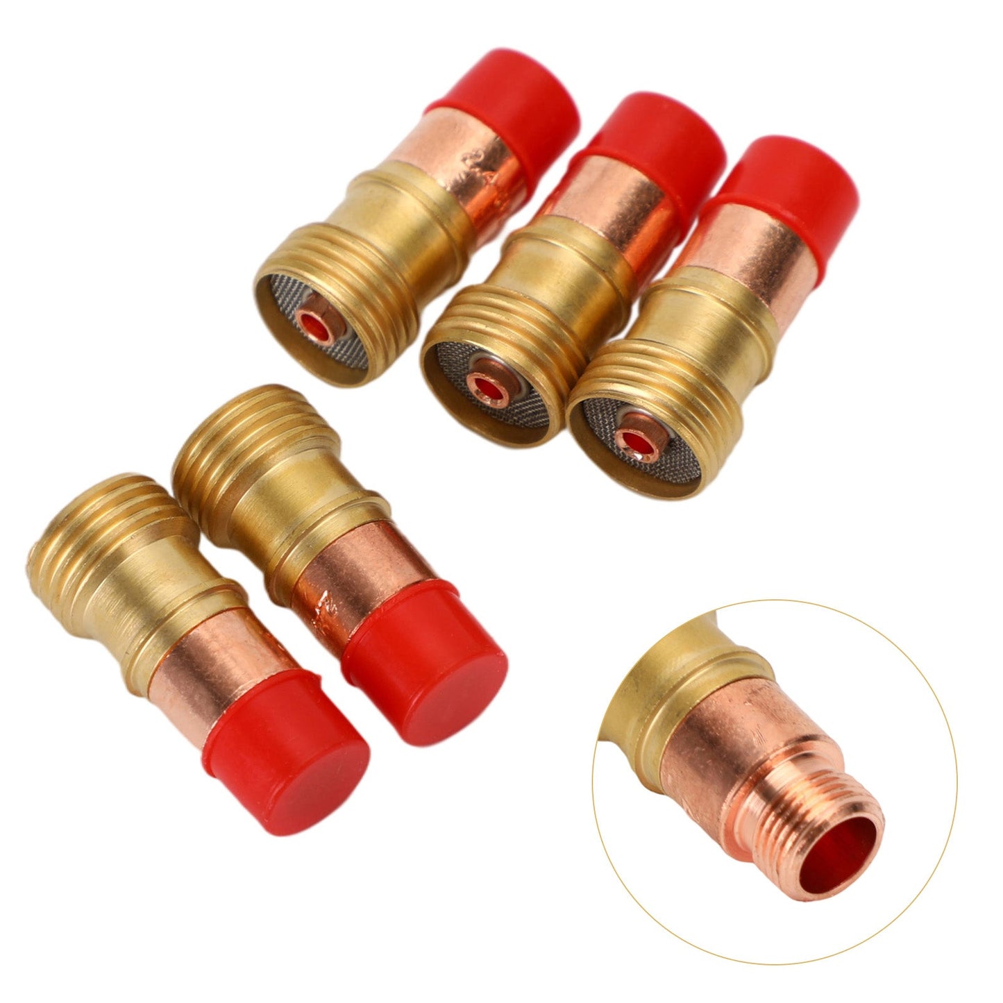 5pcs Tig Welding Torch Stubby Gas Lens 4Gl332 (3/32") For 17/18/26 Generic