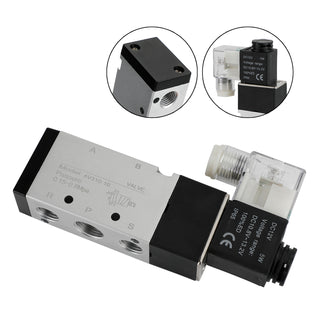 Pneumatic Electric Solenoid Air Valve 4V310-10 DC 12V 2 Position 5 Way PT 3/8"