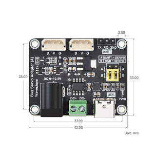 Raspberry Pi Serial Bus Servo Driver Board Module USB/UART Communication Arduino