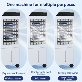 3-IN-1 Portable Evaporative Air Cooler Conditioner w/ Remote Control Fan & Humidifier