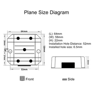DC-DC 12V-36V 2A 72W Step Up Car Power Supply Converter Regulator Waterproof