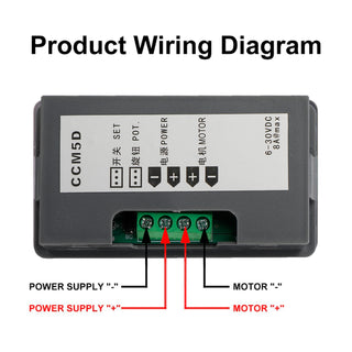 PWM DC Motor Speed Controller Dimmer 6V 12V 24V 5A + Reversible Remote Control