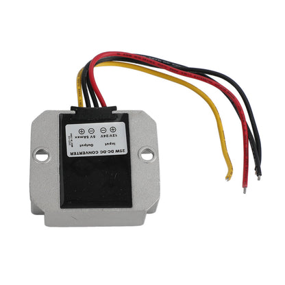 WaterProof 12V/24V to 5V 5A 25W Step Down DC/DC Power Converter Regulator Generic