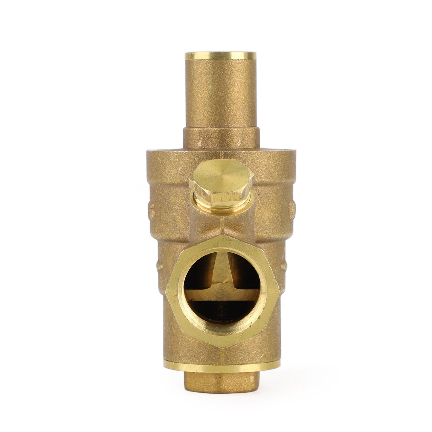 DN15 Brass Adjustable 1/2" Water Pressure Regulator Reducer With Gauge Meter Generic