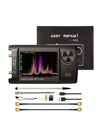 4" IPS LCD SA5 Multifunctionl Spectrum Analyzer 100k-5.3GHz Signal Generator