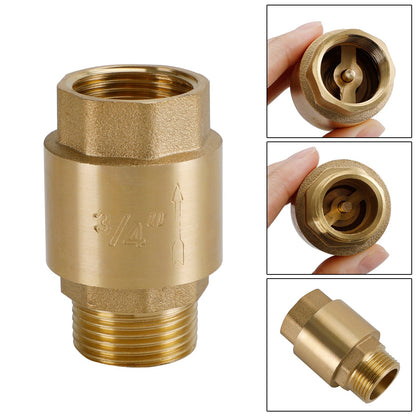 Brass Check Valve G1/2" G3/4" G1" M To F Thread Non-Return Backflow Prevention Generic