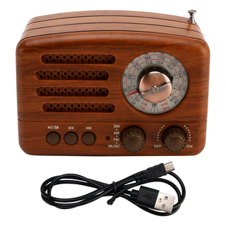 Retro-Style Decorative Radio Mini Multifunction Music Player Bluetooth Speaker