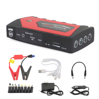 69800mAh Car Jump Starter Portable 4-USB Power Bank Battery Booster Clamp Kit US