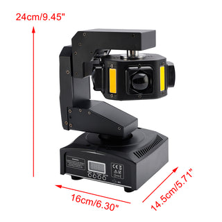 6LED Moving Head Light 3-Axis Beam Stage DMX Spot Disco Party Show Lighting