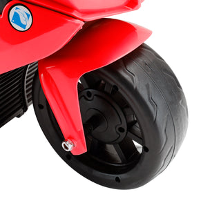 3Wheel 6V Kid Ride On Motorcycle Electric Toy With Remote Control LED Light Red