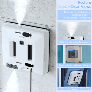 Smart Window Cleaning Robot with Auto Route Planning - for Home Window Glass Wiping