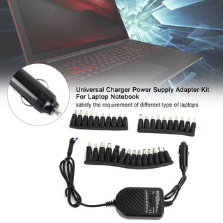 80W Car Laptop Notebook Charger Travel Adapter Universal 34 Tips Power Supply