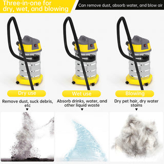 10 Gallon Stainless Steel Wet Dry Blow Vacuum Cleaner 3200w 8 Peak Hp