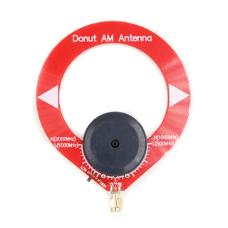 Donut Red AM MW Mini Loop Antenna for Malahiteam DSP DSP2 HF Shortwave Antenna