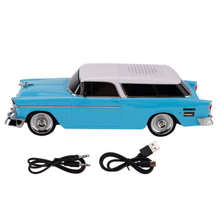 WS-1955 Bluetooth Replica Speaker Retro Speaker Car Design HD Sound TWS FM Radio