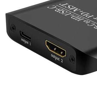4K60TYPE-C to HDMI+TYPE-C Adapter Support Different Same Display Splitter MST/PD