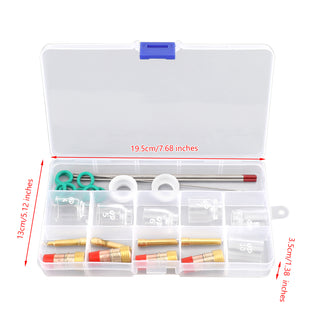 30Pcs TIG Welding Stubby Gas Lens  Cup Kit Fits For Tig WP-17/18/26 Torch