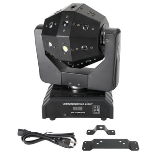 RGBW 3In1 LED Laser Moving Head Stage Light DMX DJ Disco Party Effect Lighting