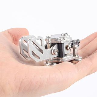 CW Dual paddle HF Shortwave Key Armor Scull Automatic Key Morse Code Mini Key