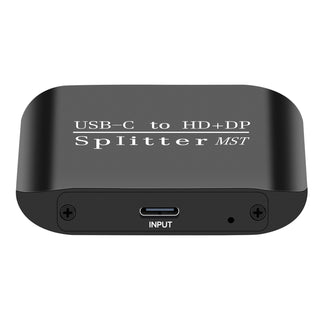 Type-C to HDMI+DP Laptop Splitter MST Two-Screen Display One Input Two Output