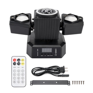 Moving Head Light Rotating Disco Ball Laser Beam Strobe Remote DMX Stage Light