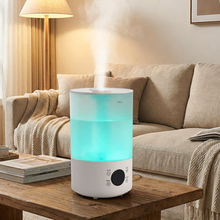 Humidifiers for Bedroom  Auto Shut-Off  Quiet Ultrasonic Humidifier with 360° Nozzle and Colorful Gradient Light  4L Cool Mist Humidifier for Home Plant and Baby Nursery