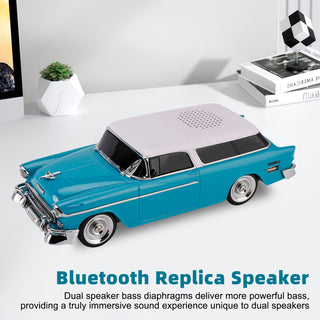 WS-1955 Bluetooth Replica Speaker Retro Speaker Car Design HD Sound TWS FM Radio