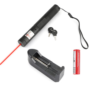 200 Miles 650nm Red Laser Pointer Pen Visible Beam Light Lazer + 18650 + Charger