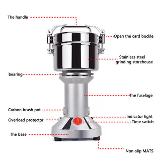 Herb Grain Grinder 700g Electric Grind Mills for Kitchen High Speed/Durable Life Coffee Corn