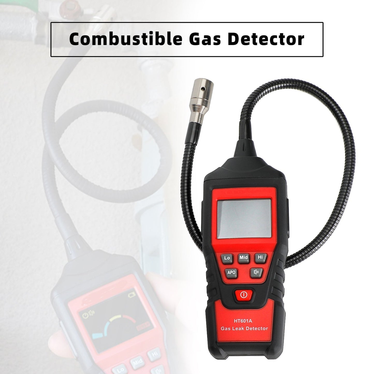 Portable Combustible Natural Propane Gas Leak Detector LCD Tester Visual Leakage Generic