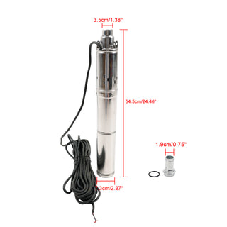 3” High-efficiency solar water pump Deep well solar water pump 24V