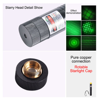 200 Miles 650nm Red Laser Pointer Pen Visible Beam Light Lazer + 18650 + Charger