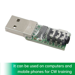 VBand Morse USB Interface Multifunctional CW Trainer For Mobile Phone Computer