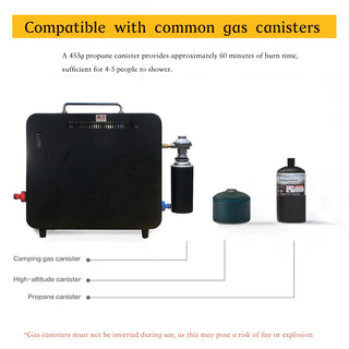 Portable Propane Water Heater Outdoors Instant Camping Shower