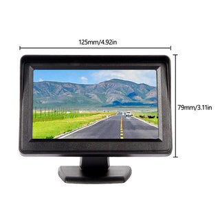 Rear View Reverse Monitor PAL NTSC HD Camera Display 4.3" TFT LCD Car Monitor