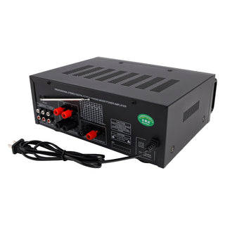 2500W Peak Stereo HiFi Power Amplifier Bluetooth5.4 FM USB EQ Mixer for Car Home