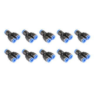 4PCS Pneumatic Air Quick Push to Connect Fitting 6mm OD "Y" Split Tube