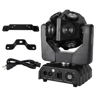 200W Moving Head 12 LED Rotating Beam Stage Light RGBW DJ Disco Party DMX US