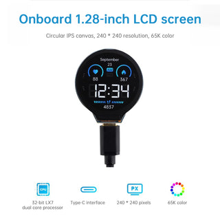 ESP32 S3 Development Board IPS Screen WIFI Bluetooth 240Mhz Operating Frequency