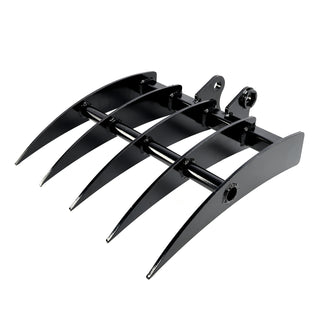 Alloy Steel Rake Attachment For Mini Excavators Excavator Small Digger