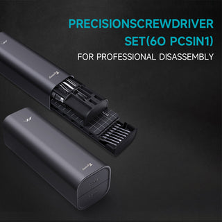 Precision Screwdriver Set 60-in-1, S2 Steel Bits for Phone, Laptop, Watch & DIY Repair