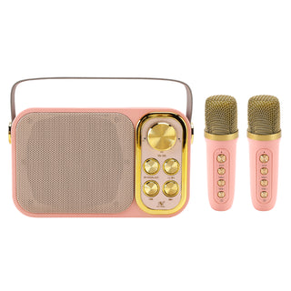 Mini Wireless Bluetooth Speaker 10W Power Home Dual Microphone Speaker Karaoke